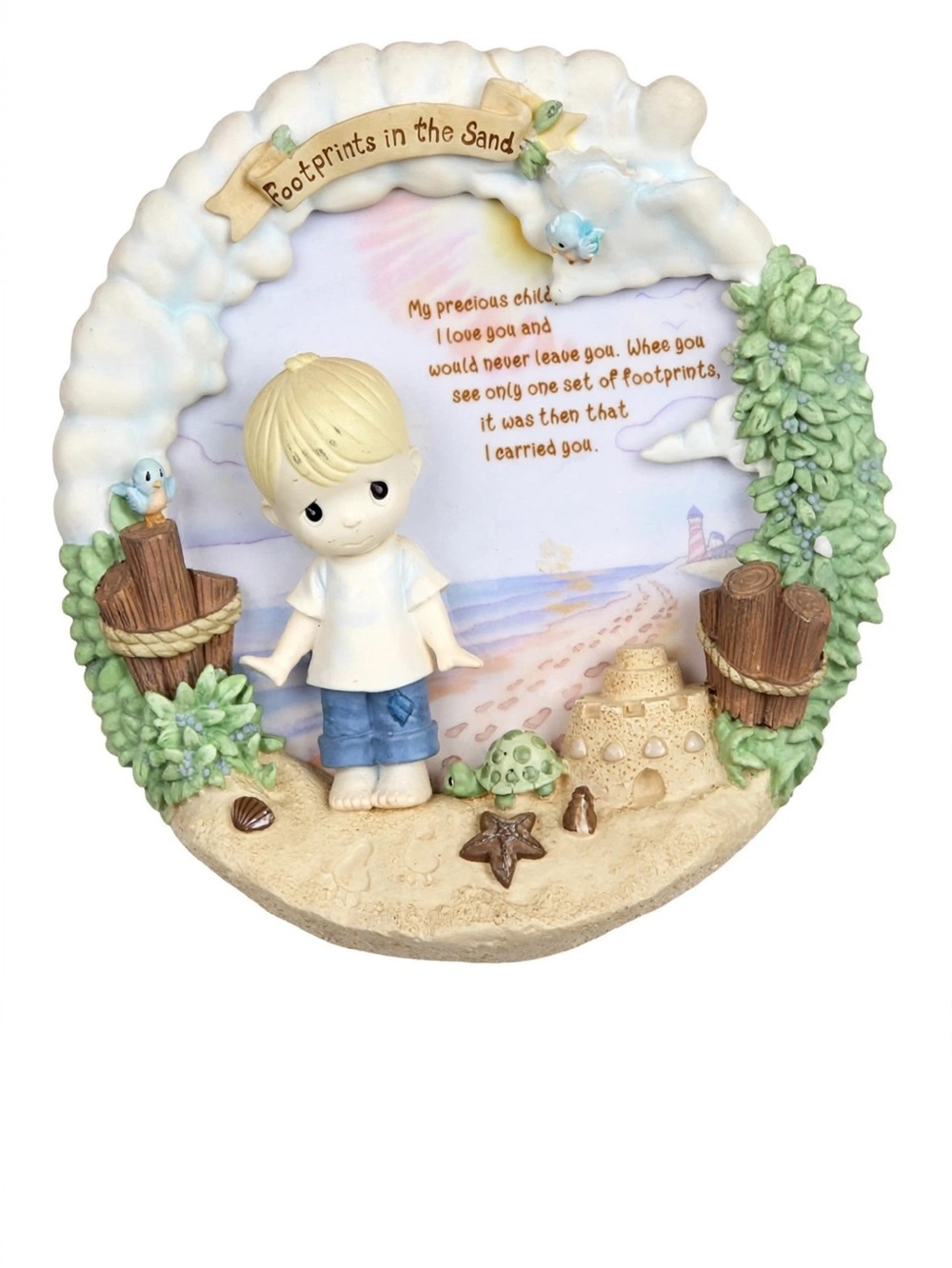 PRECIOUS MOMENTS
WALKING FAITH
COLLECTION
"FOOTPRINTS IN THE SAND"